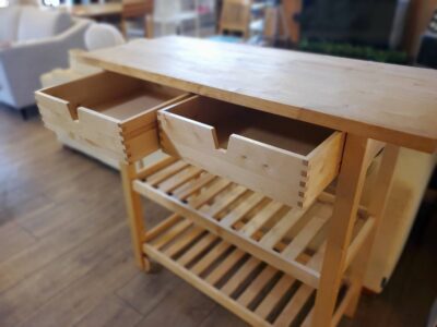 ☆IKEA イケア キッチンワゴン FORHOJA フォルホイア バーチ材