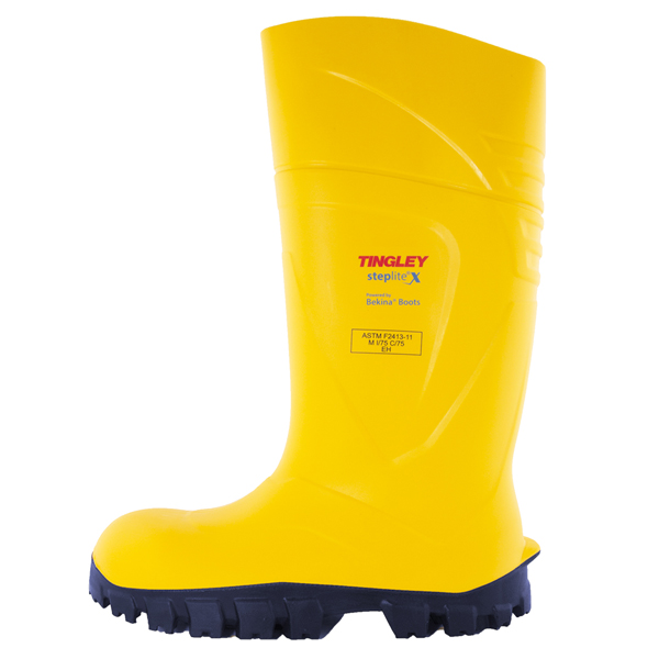Yellow Steplite X Steel Toe Boot with Cleated Outsole - Saldesia