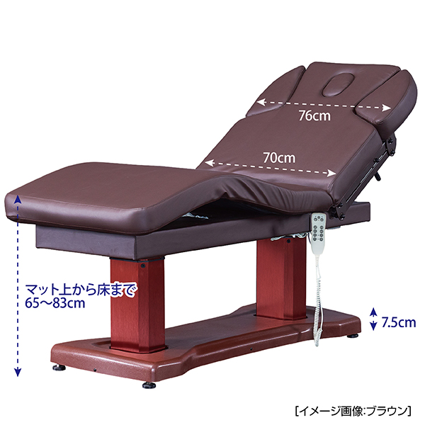 FV-712 バルカ電動エステベッド （キャメル） / プロ専用エステ・理