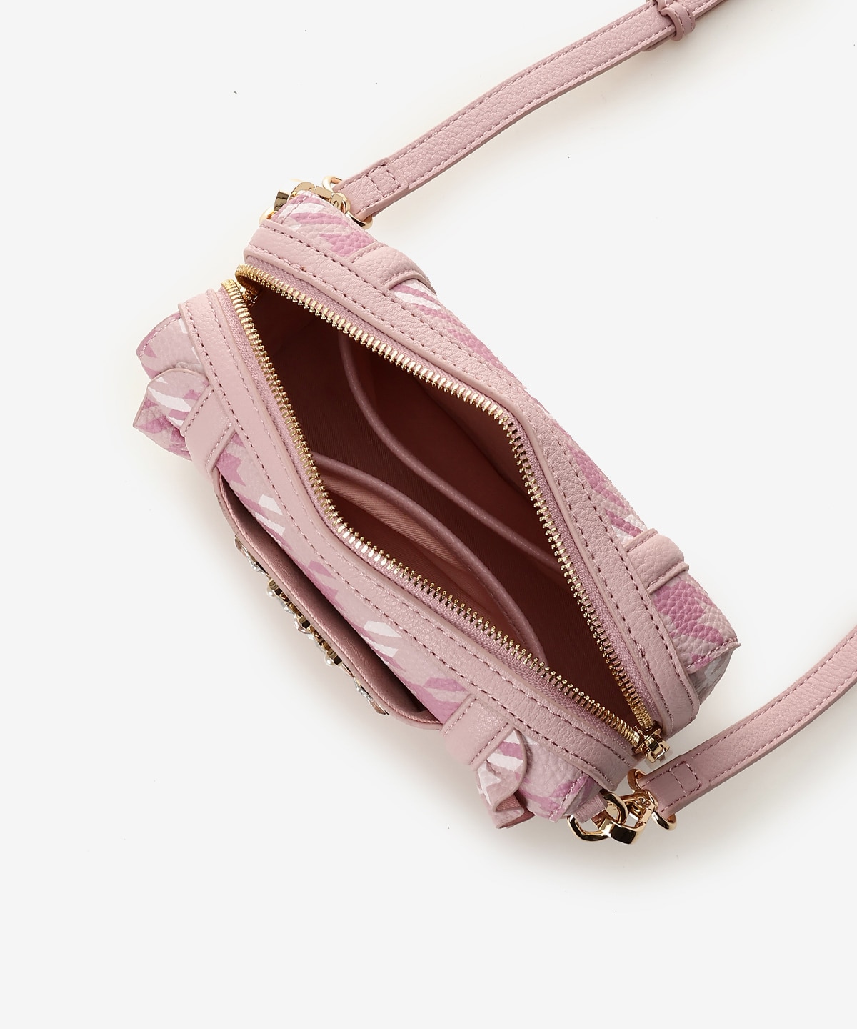 チェックビジューフリルショルダーバッグ(FREE ピンク): SAMANTHAVEGA