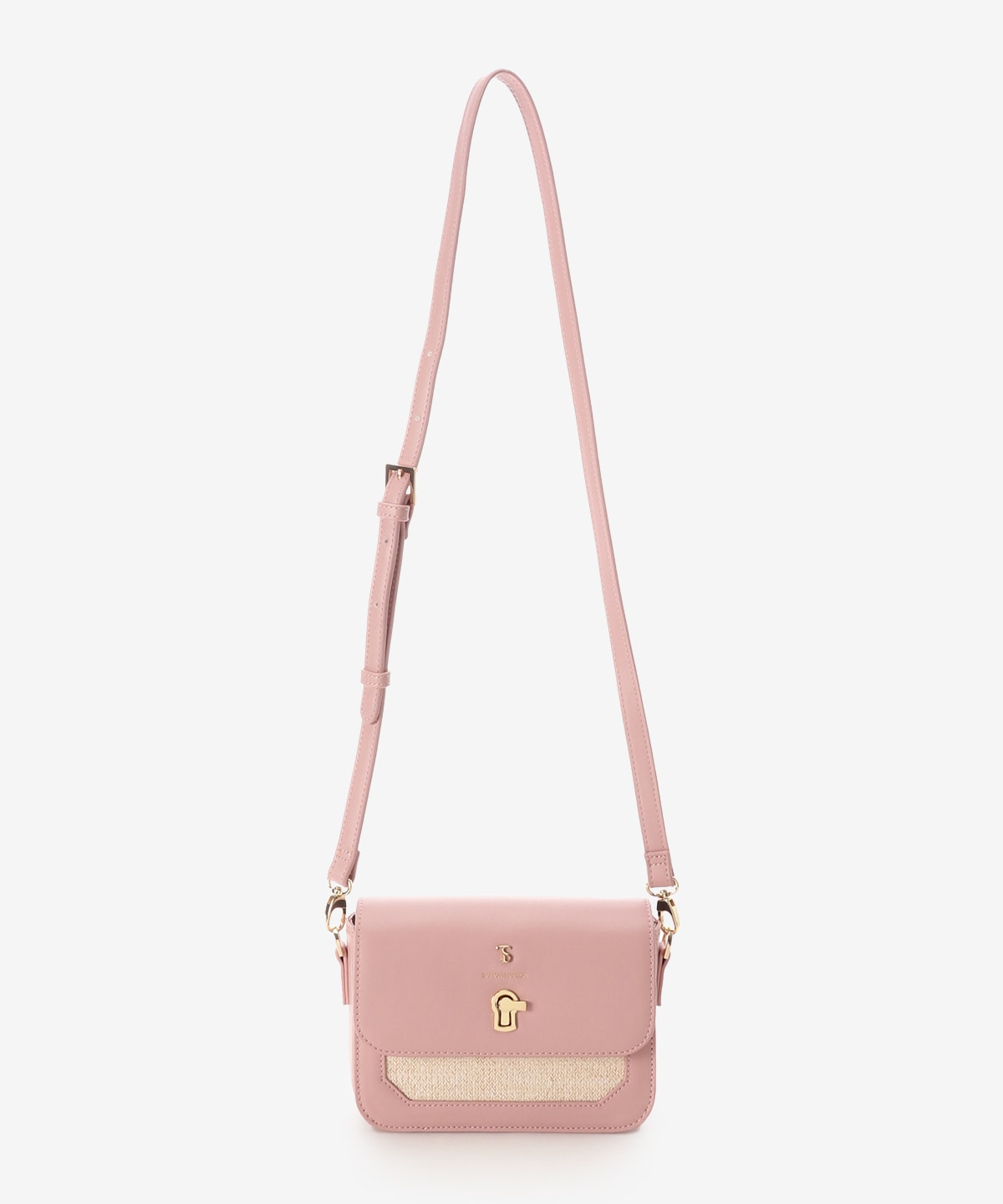 パナマ風ベルト金具ショルダーバッグ(FREE ピンク): SAMANTHAVEGA