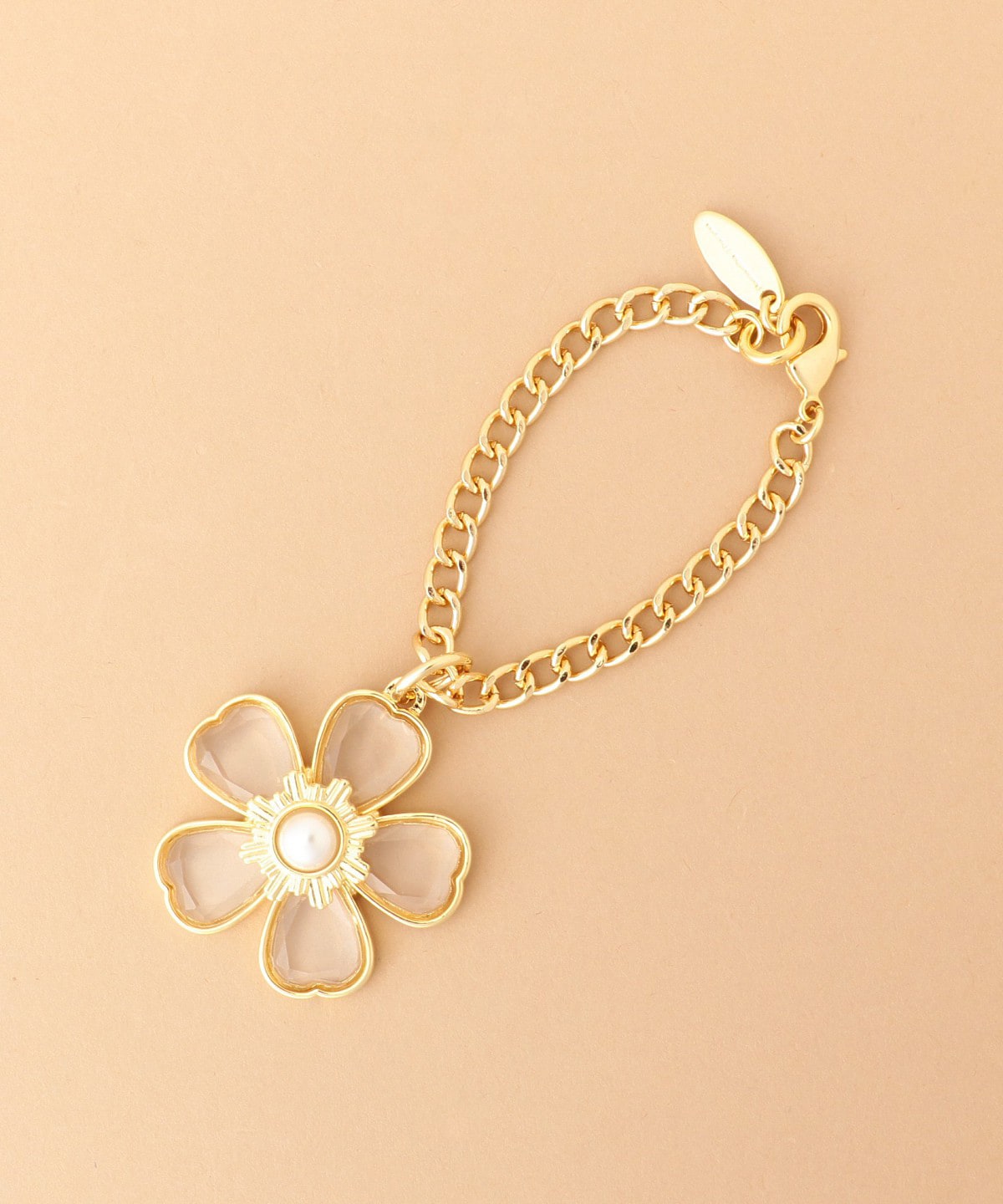 クリアフラワー バッグチャーム(FREE ゴールド): Samantha Thavasa