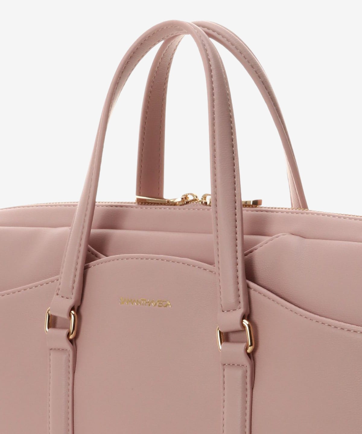 ファスナー付きパソコンバッグ 【M】(FREE ピンク): SAMANTHAVEGA