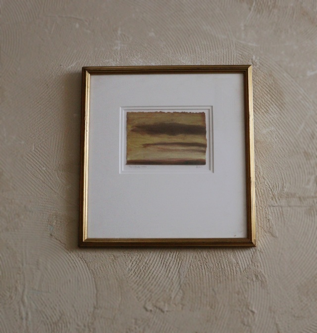 現代アート【オレンジ】 絵画 インテリア ピクチャー アート 小さな絵