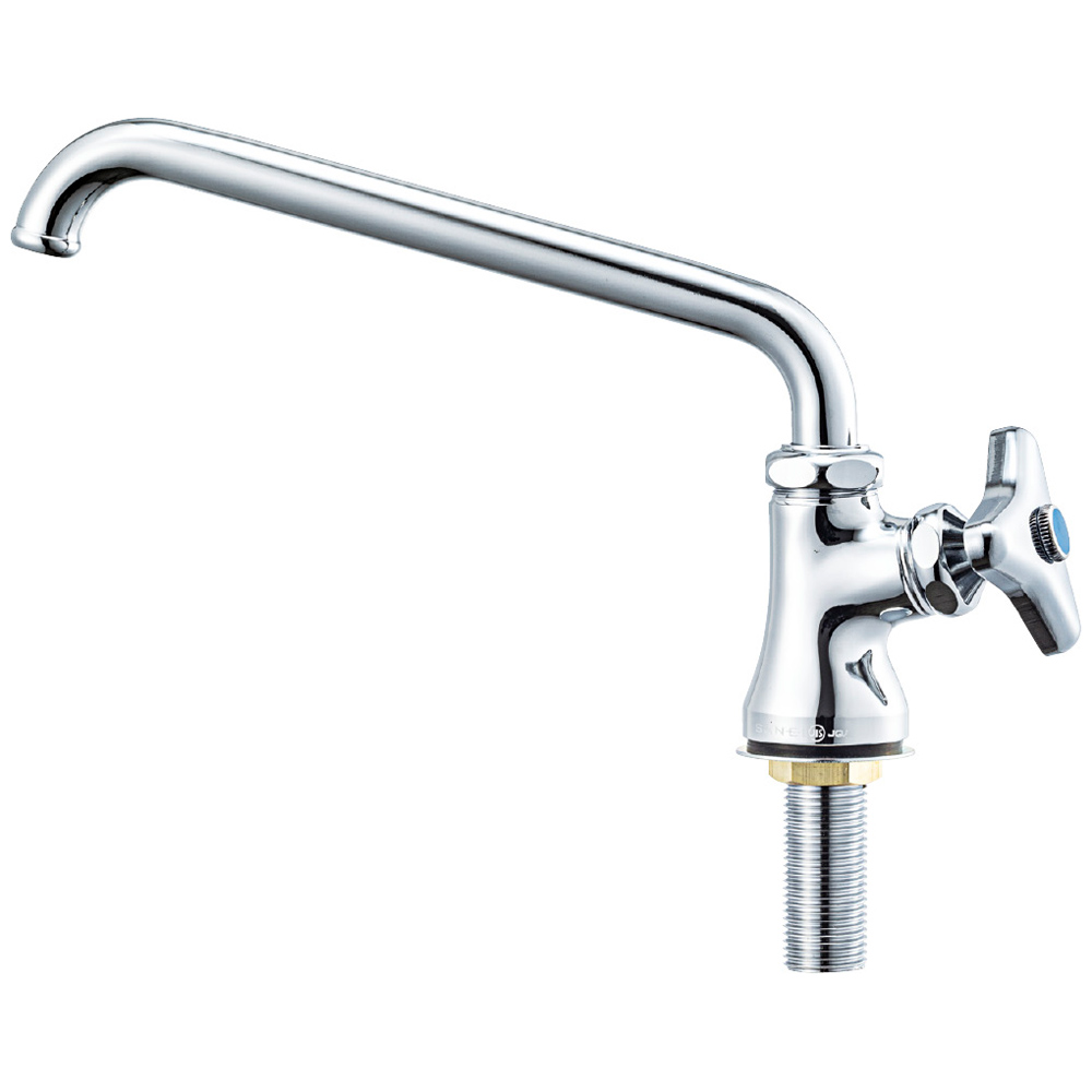 立形上向自在水栓（固定コマ仕様）［共用形］ | 商品のご案内 | SANEI