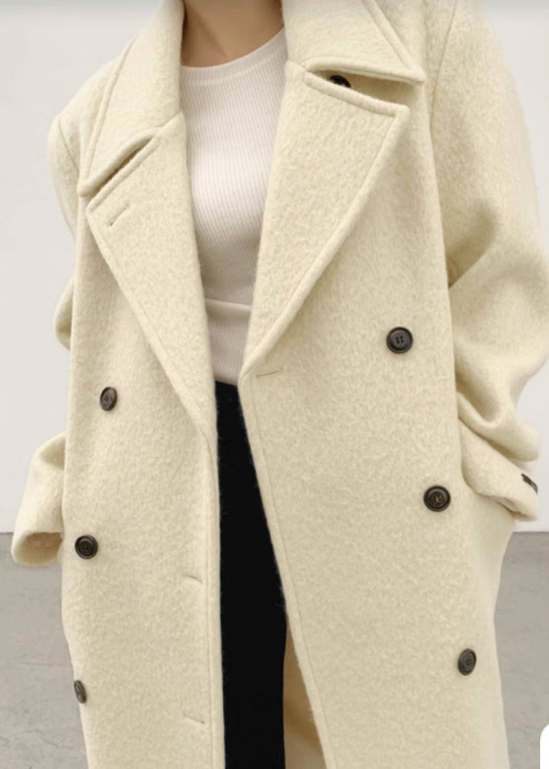 MARTIN ALPACA COAT IVORY – SANNA New York