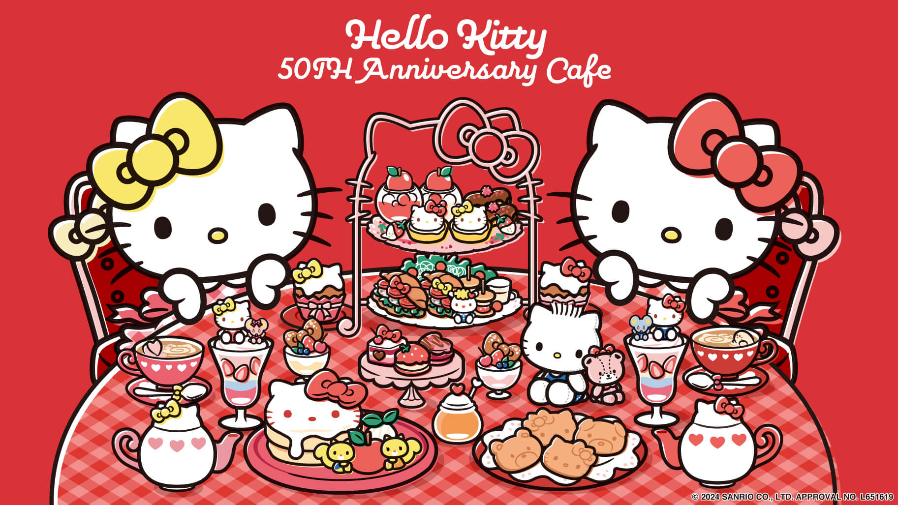 9/13（金）～「ハローキティ 50周年カフェ」が期間限定でオープン