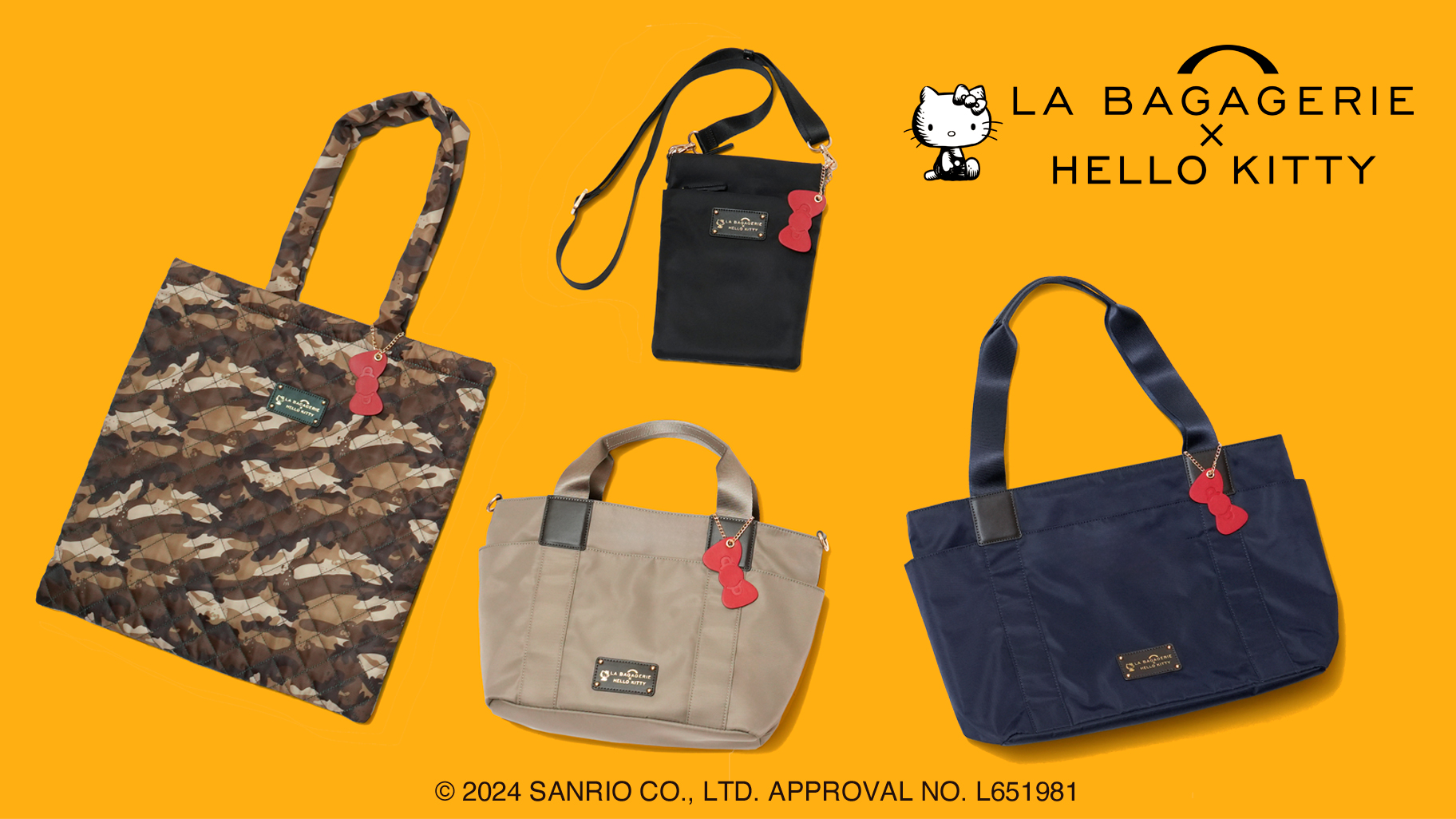 LA BAGAGERIE」とハローキティのコラボバッグが登場！｜サンリオ