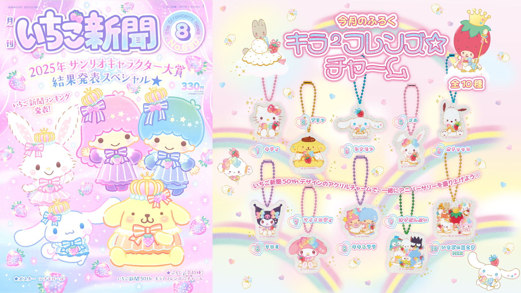 いちご新聞8月号 ｜サンリオ