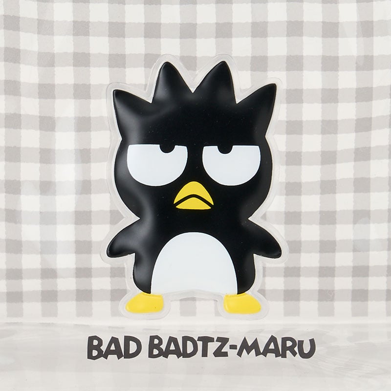 Badtz-maru Clear Gingham Zipper Pouch