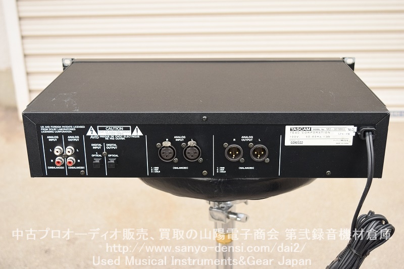 TASCAM (タスカム) MD-301MKⅡ MDレコーダー｜中古 山陽電子商会 第弐