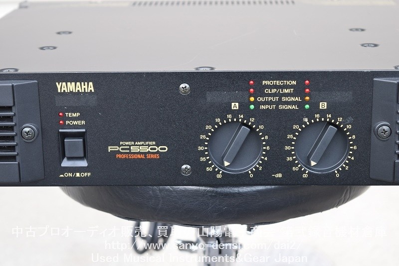 中古音響機材 YAMAHA PC5500 750W】 PAパワーアンプ 通信販売