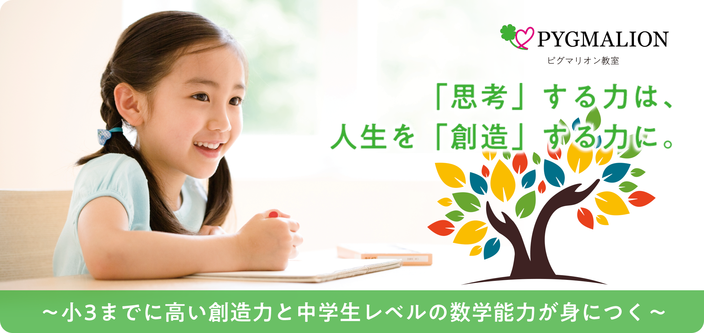 幼児英才教育ピグマリオン】小3までに高い創造力と中学校レベルの数学
