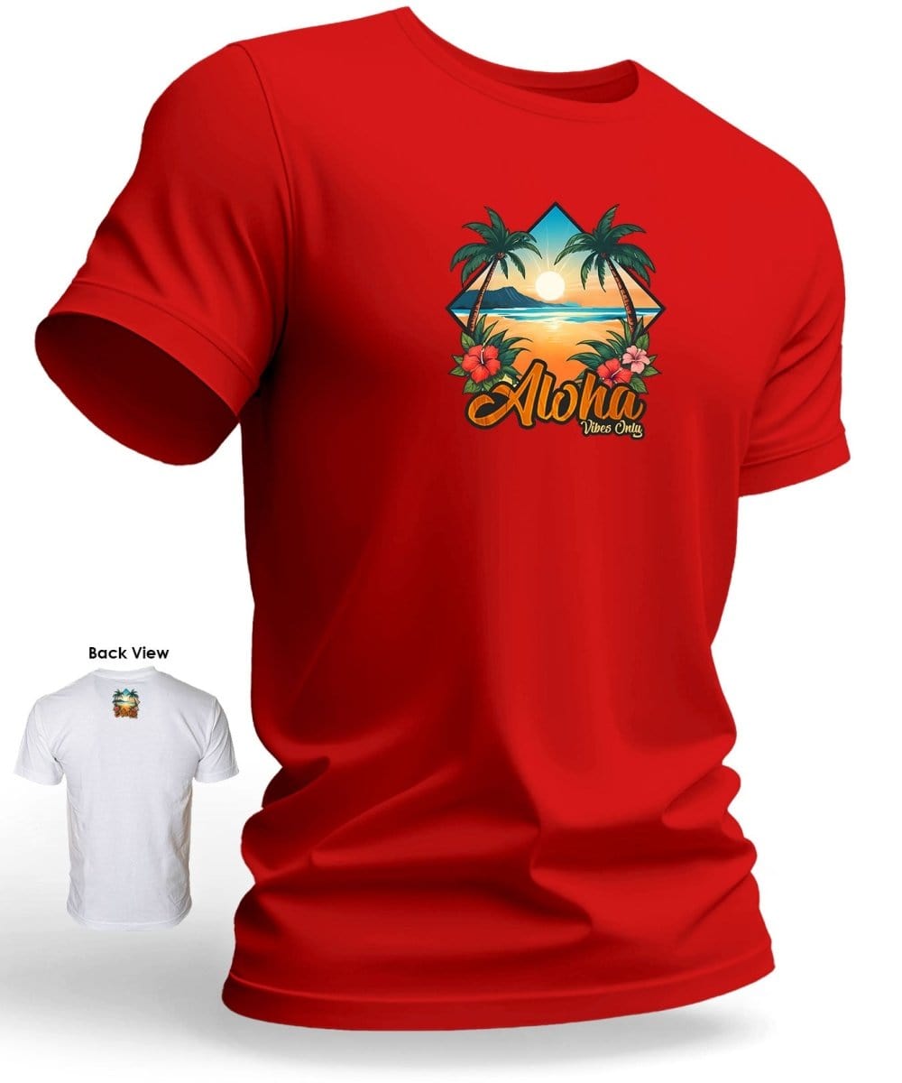 Aloha Vibes Only Hawaiian T-Shirt – Shaka Time Team