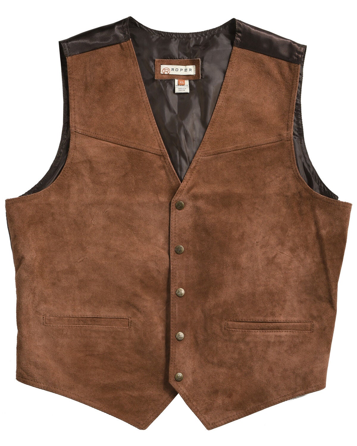 Roper Men's Suede Buckle Tie Vest | Sheplers