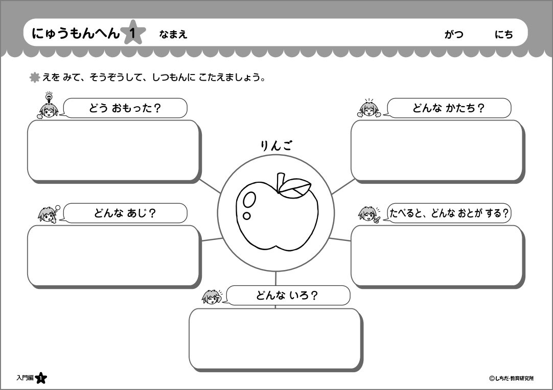 ダ・ヴィンチマップ作文プリント【プリント教材】 | 七田式公式通販