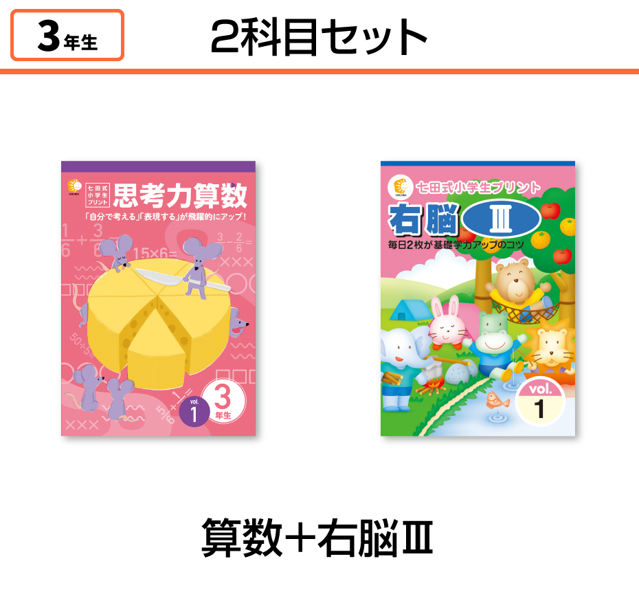 七田式小学生プリント3年生【科目を選ぶ】｜七田式公式通販