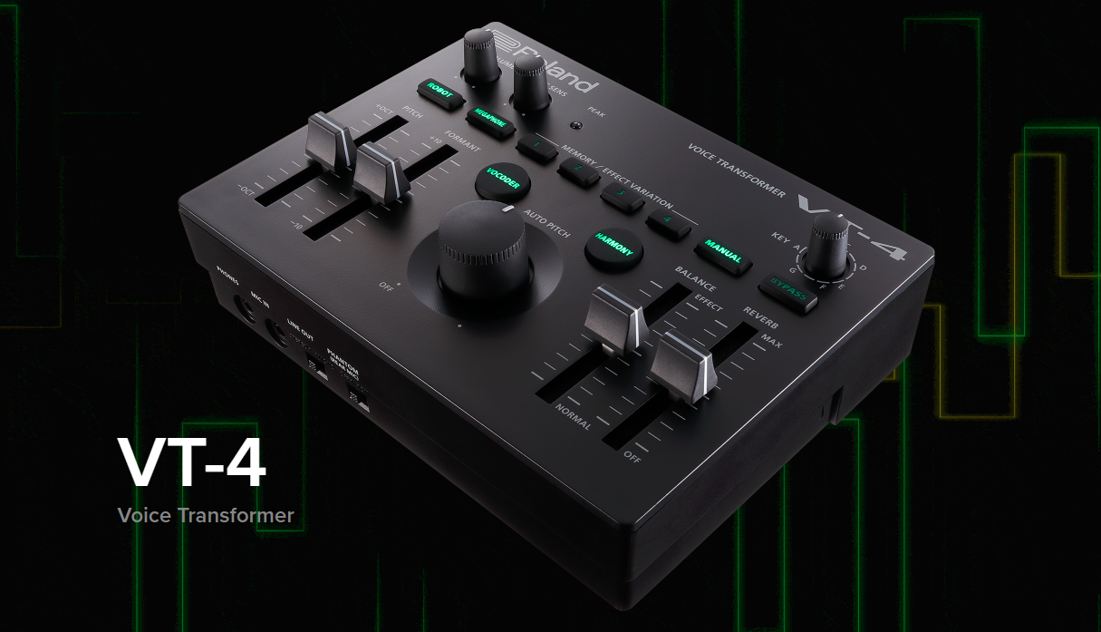 生配信に大活躍！ローランド「VT-4」ケロケロ、ボイスチェンジも自由