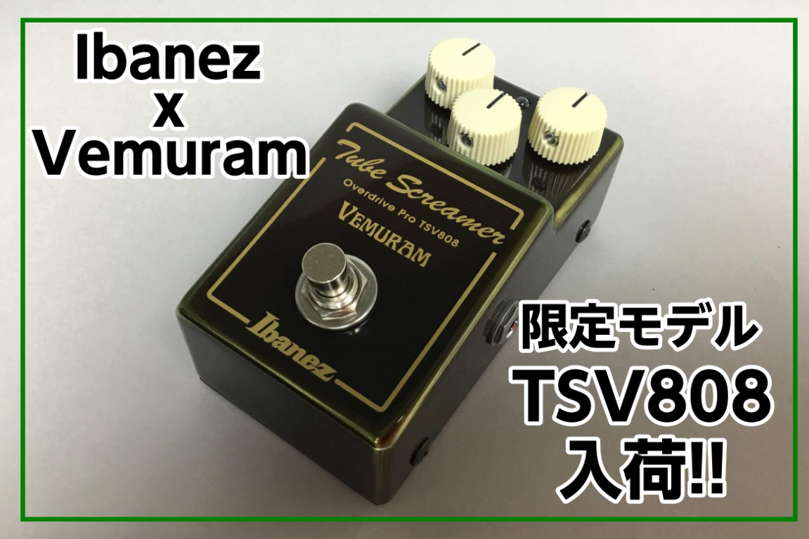 限定モデル】Ibanez x Vemuram TSV808入荷！！(完売致しました