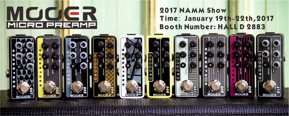 マルチエフェクター】MOOER- 評価の高いMicro Preampシリーズを搭載