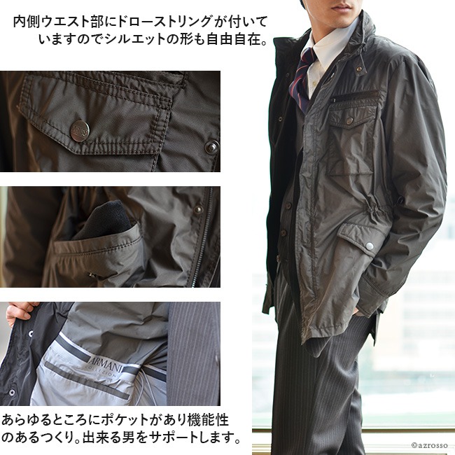 ハーフコート アルマーニ コレツィオーニ ARMANI COLLEZIONI