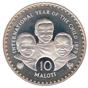 1979賴索托國際兒童年珍藏幣- Shiny黃金白銀交易所