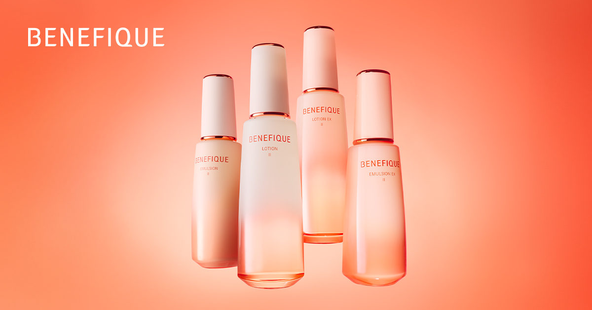 キメ美肌・ハリ美肌に導く2つの化粧水＆乳液｜ベネフィーク(BENEFIQUE