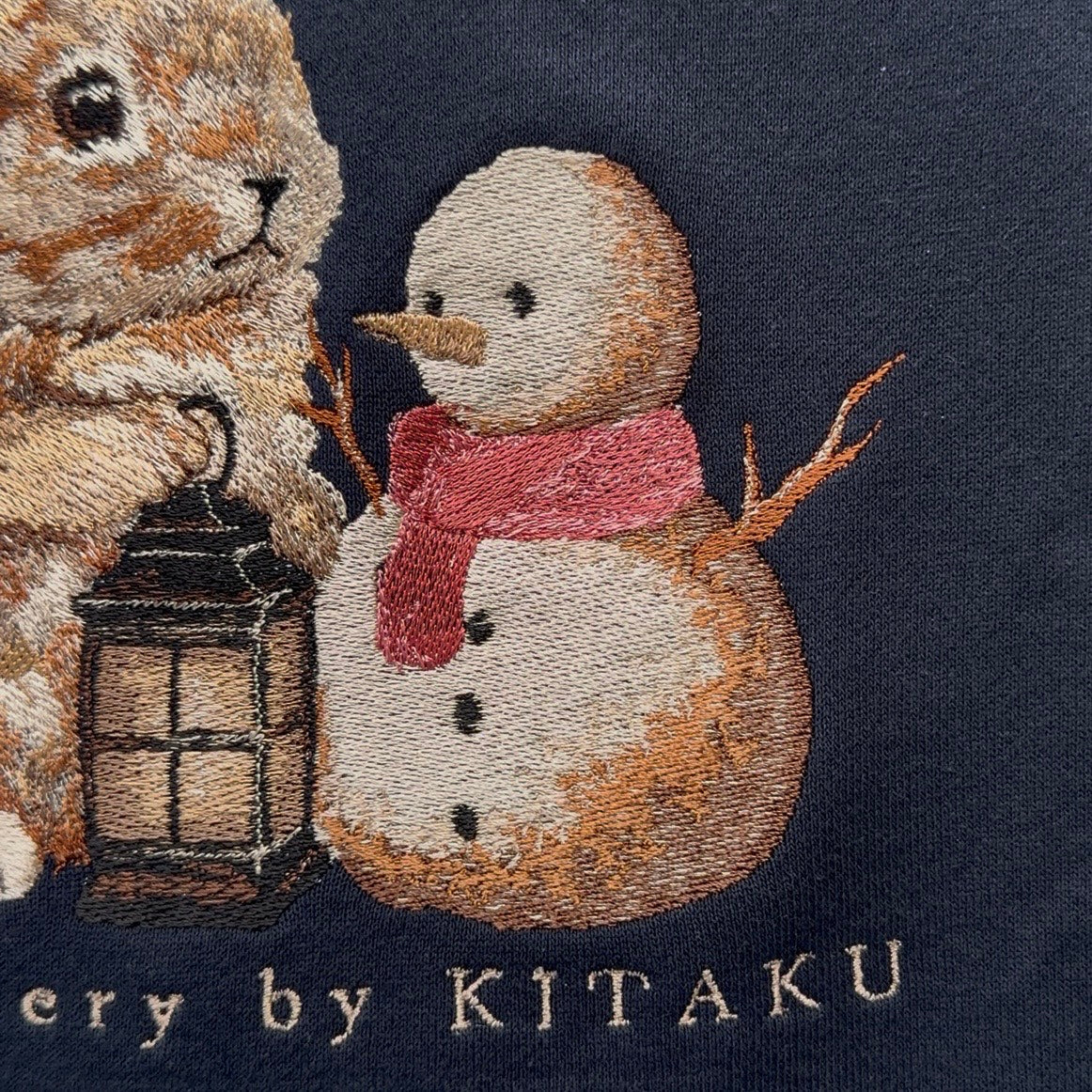 新作】雪うさぎ – 北区の刺しゅう屋