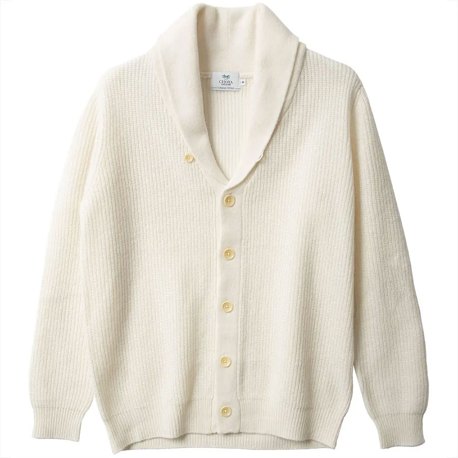 モチャ&チャコ 45R Badou-R ウールカーディガン ショールカーディガン