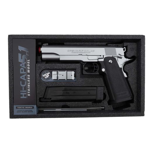 Tokyo Marui Hi-Capa 5.1 Stainless GBB airsoft pistol
