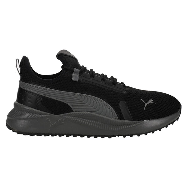 Shop Black Mens Puma Pacer Future Street Knit Wide Lace Up