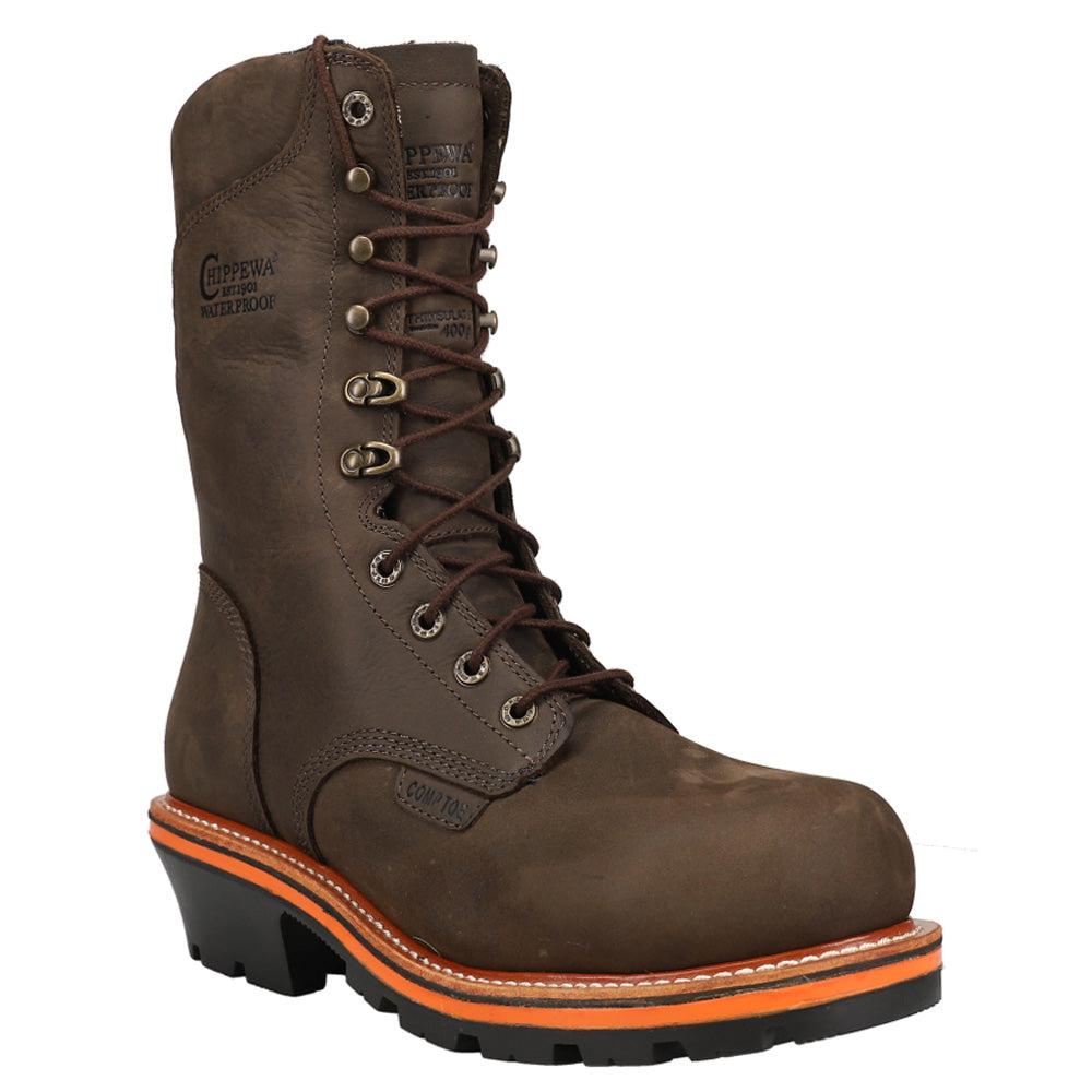 Shop Brown Mens Chippewa Thunderstruck 10 Inch Waterproof