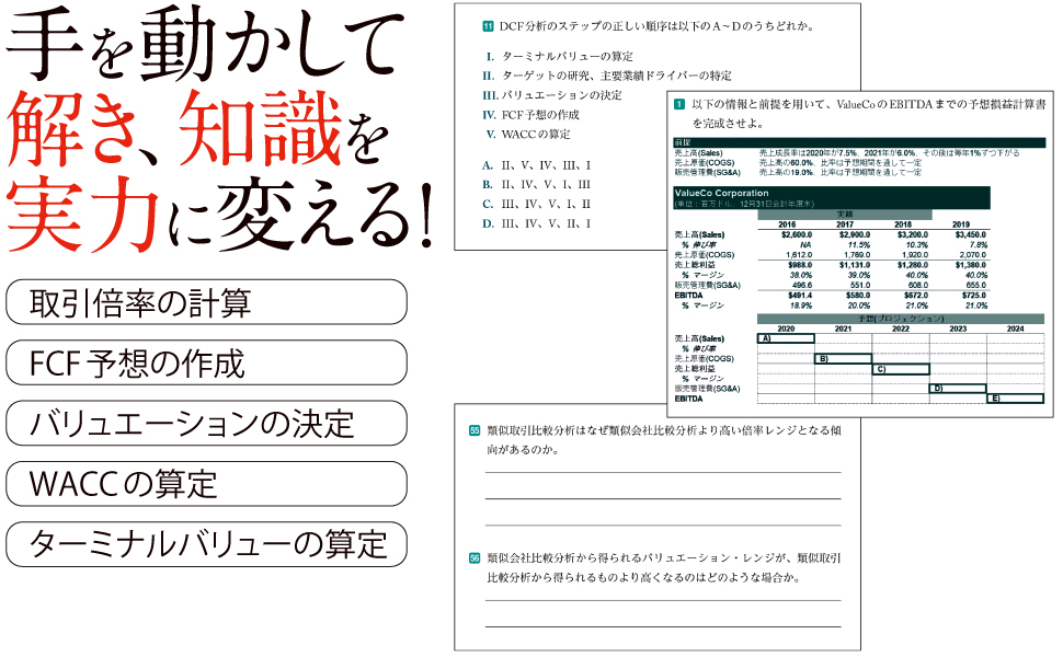 Investment Banking Workbook 投資銀行業務の演習問題集（ジョシュア