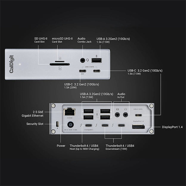 CalDigit TS4 Thunderbolt 4 Dock - Space Grey — Shop and Ship Online