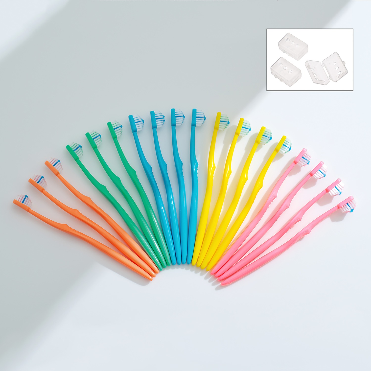 奇跡の歯ブラシ SP 21本 ピラミッド形状とタフトで 効率的に汚れを