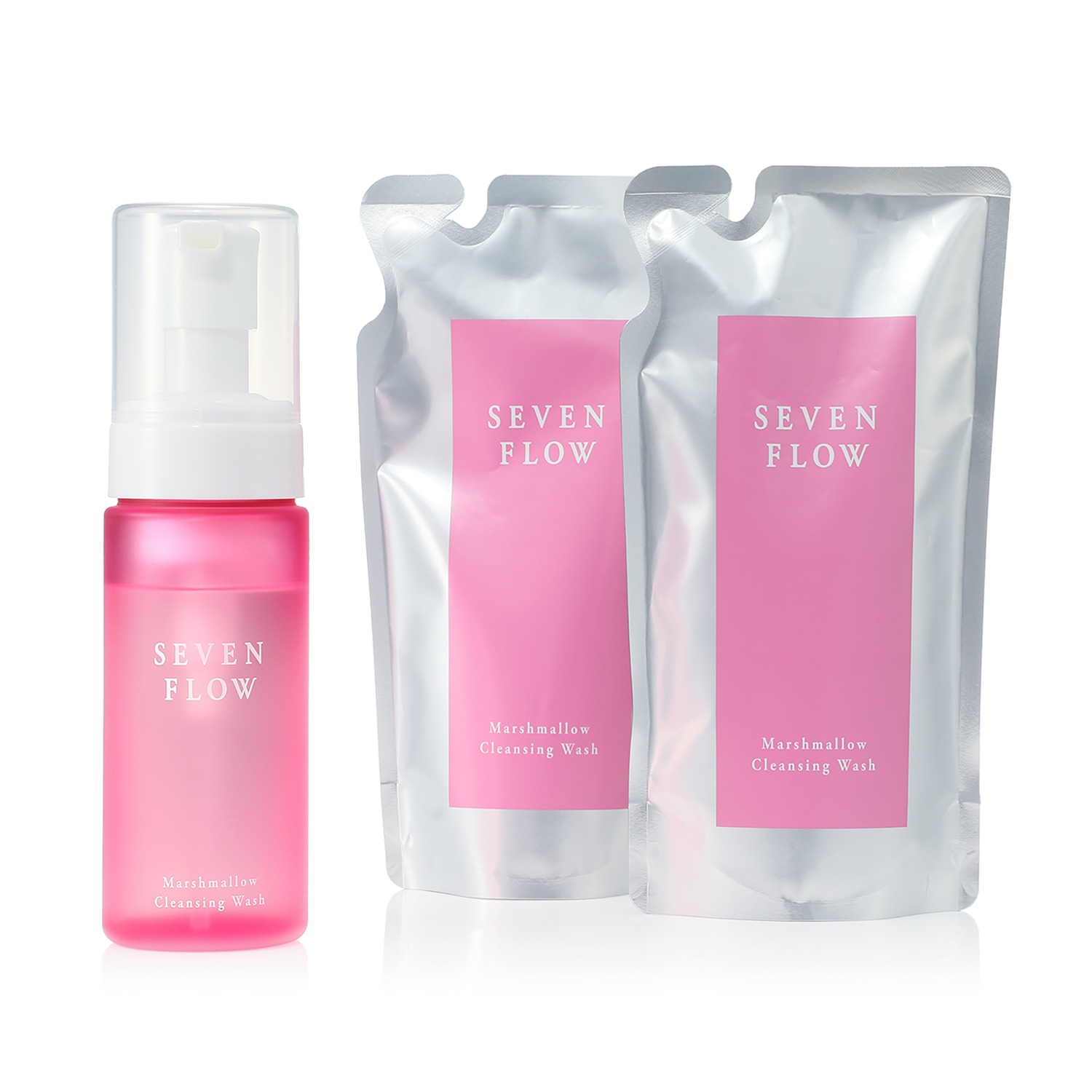 セブン フロー 美容成分99％配合！ マシュマロ泡で洗い上げる