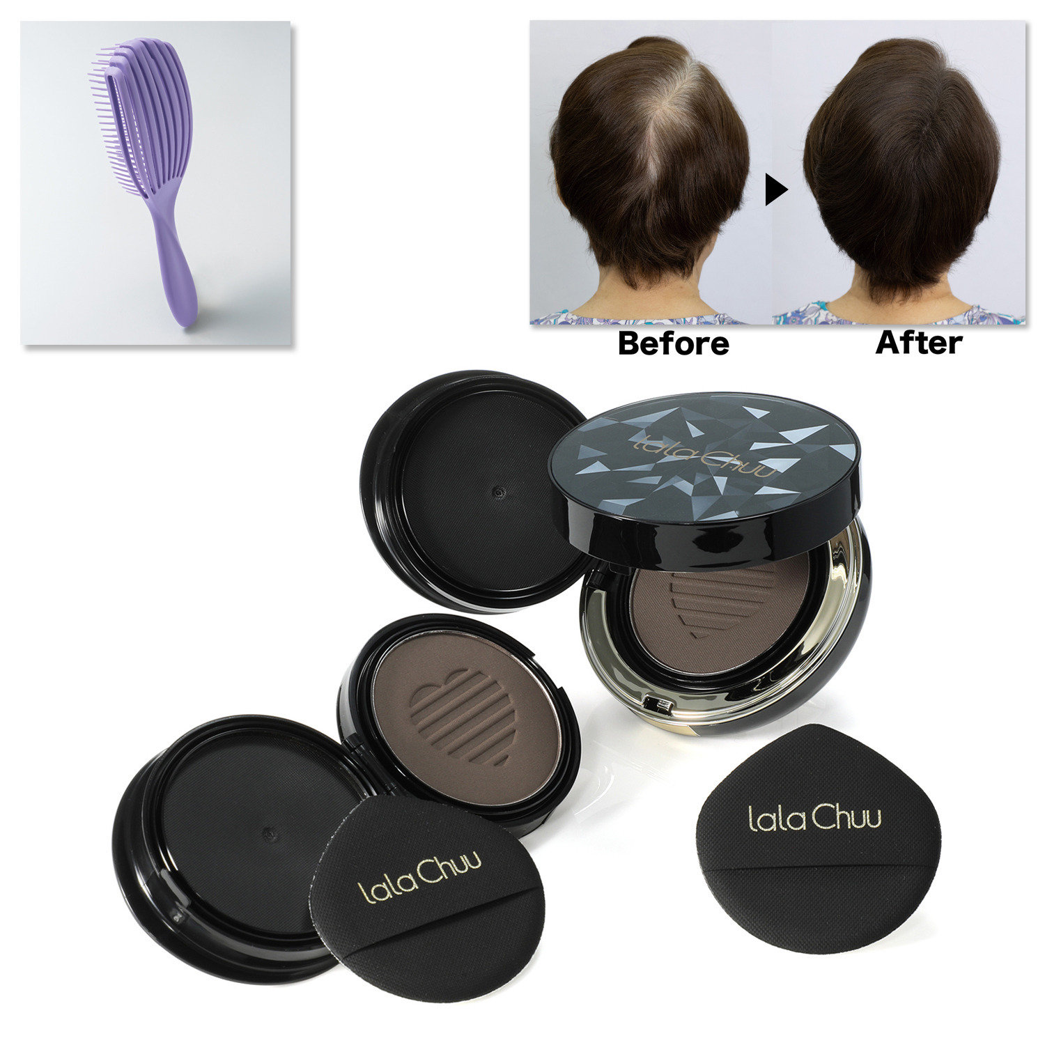 ララチュー メイク効果で白髪と薄毛を 簡単瞬時にカバー ヘア