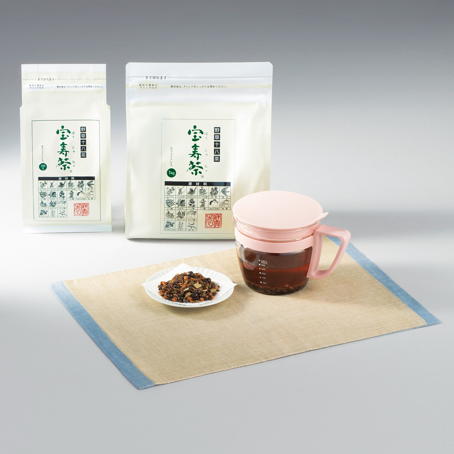 宝寿園 野草十八茶“宝寿茶” 増量＆ハリオ急須 特別セット- ショップ