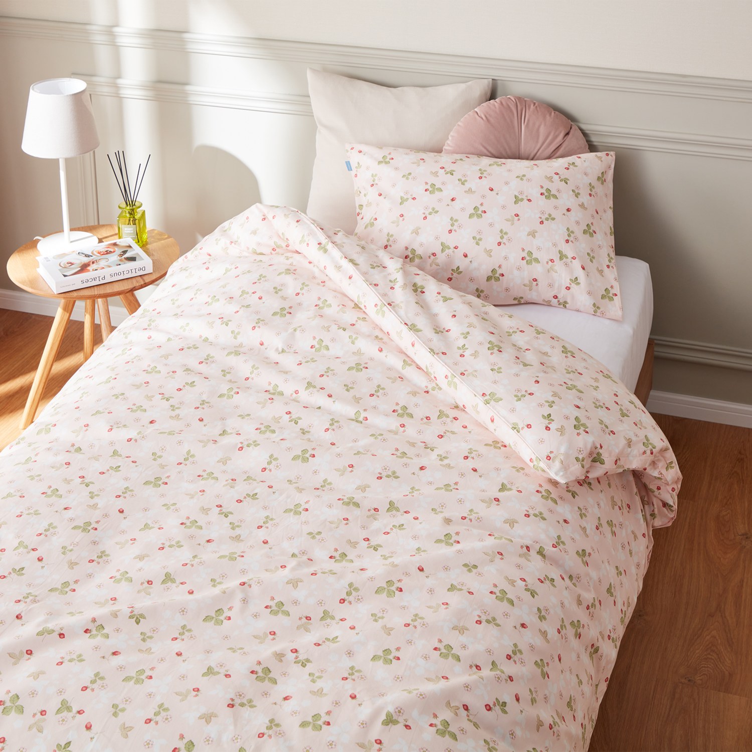 シングル＞ウェッジウッド ワイルドストロベリー 両サイドファスナー