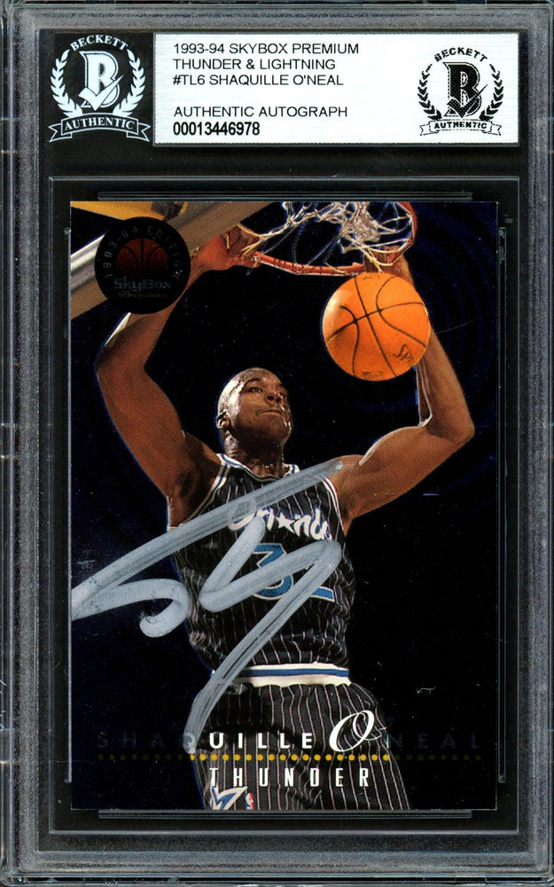 Shaquille Shaq O'Neal Autographed 1993-94 Skybox Thunder
