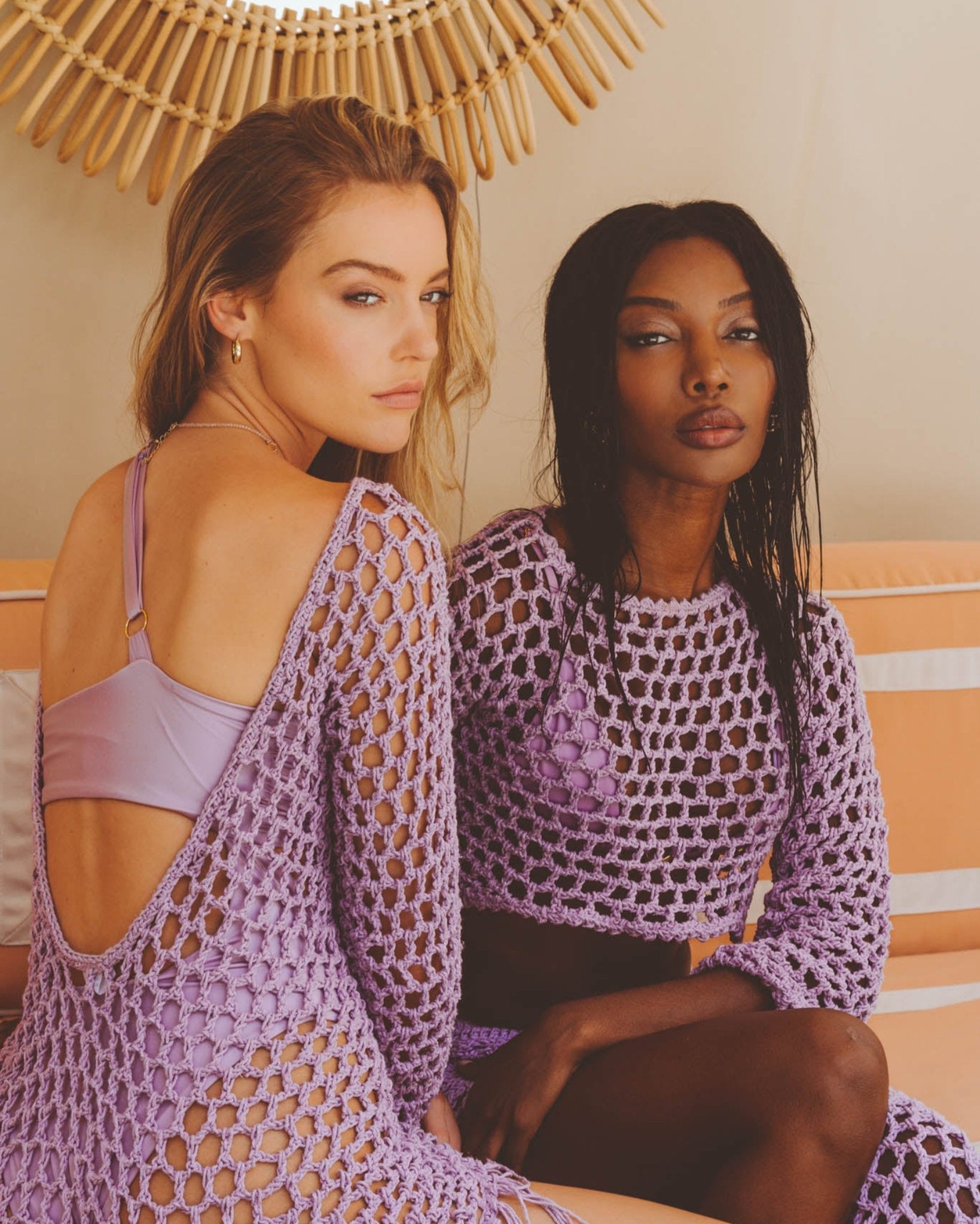 Jane Lilac Crochet Crop Top – SOAH