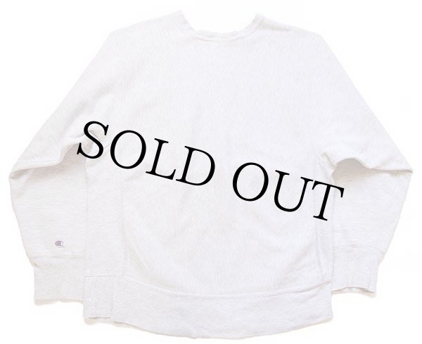 80s USA製 Championチャンピオン 無地 目無し リバースウィーブ