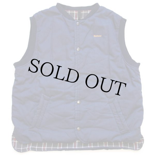 90s 英国製 Barbourバブアー D345 TREKKER WAISTCOAT ロゴ刺繍
