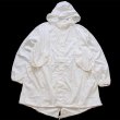 80s 米軍 U.S.ARMY スノーカモ フィールド パーカー ホワイト L☆B