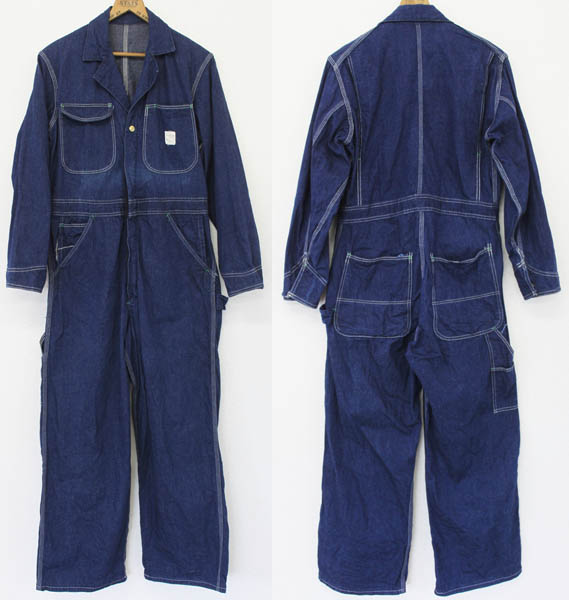 80s POINTERポインター デニム オールインワン☆つなぎ - Sixpacjoe