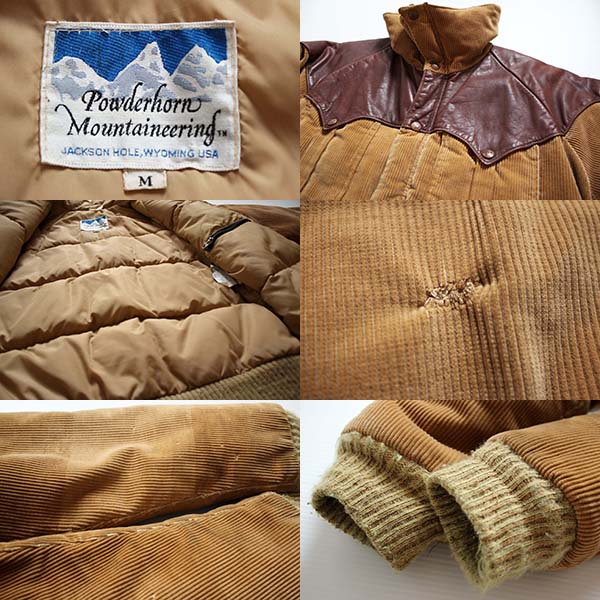 80s Powderhorn Mountaineeringパウダーホーン レザーヨーク切り替え