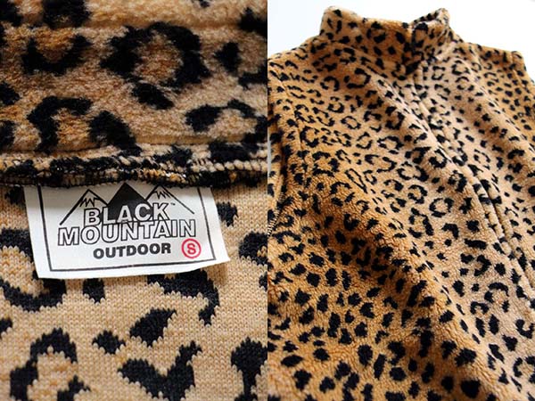 USA製 BLACK MOUNTAIN レオパード柄 フリースベスト S - Sixpacjoe Web