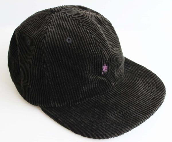 90s ポロ ラルフローレン 太畝 コーデュロイキャップ 黒 - Sixpacjoe