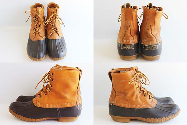 80s USA製 L.L.Bean メインハンティング 6ホール ビーンブーツ 9