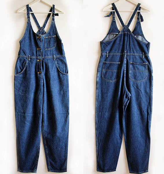 90s USA製 Leeリー デニム サロペット 13/14☆オーバーオール